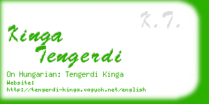 kinga tengerdi business card